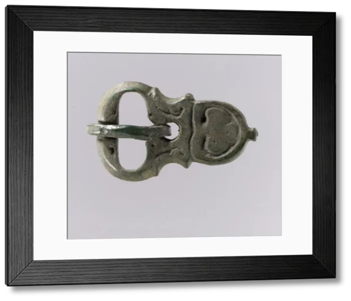 Framed Print : Buckle, Byzantine, 5th-6th century. Creator: Unknown Framed Print : Buckle, Byzantine, 5th-6th century. Creator: Unknown
