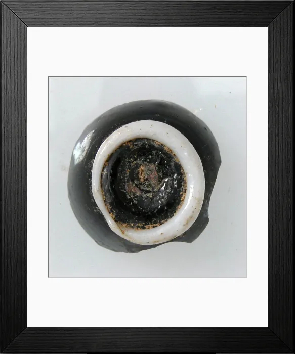 Framed Print : Bottom of a Vessel with Foot, Coptic, 4th-early 5th century. Creator: Unknown Framed Print : Bottom of a Vessel with Foot, Coptic, 4th-early 5th century. Creator: Unknown