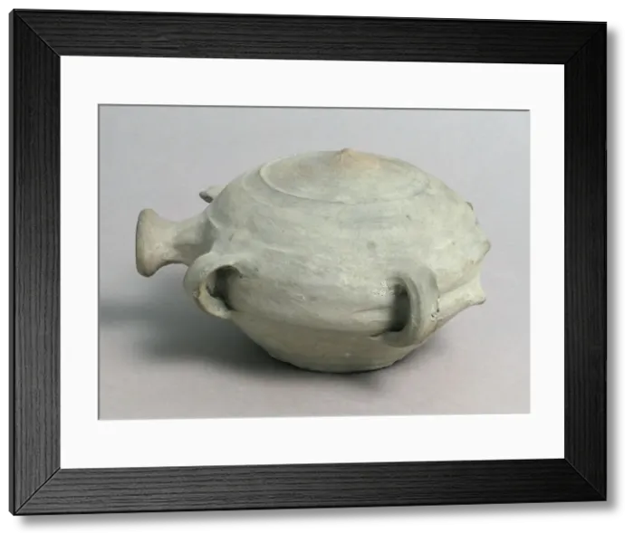 Framed Print : Bottle, Pilgrim, French, 15th century (?). Creator: Unknown Framed Print : Bottle, Pilgrim, French, 15th century (?). Creator: Unknown