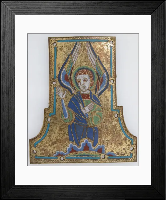 Framed Print : Cross Terminal, French, 12th century. Creator: Unknown Framed Print : Cross Terminal, French, 12th century. Creator: Unknown