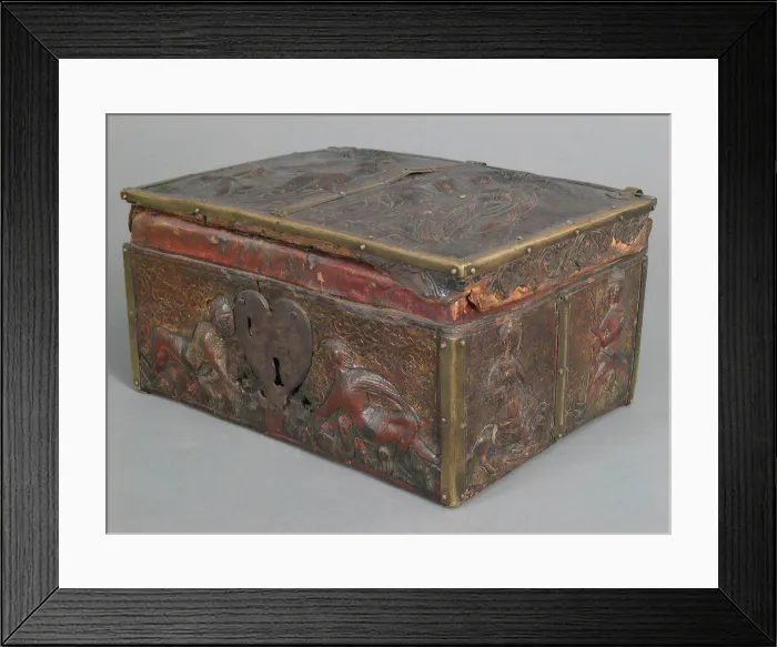 Framed Print : Coffret, French, 14th century. Creator: Unknown Framed Print : Coffret, French, 14th century. Creator: Unknown