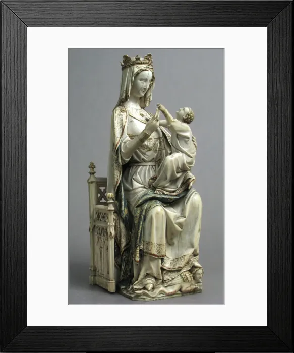 Framed Print : Virgin and Child, French, ca. 1275-1300. Creator: Unknown Framed Print : Virgin and Child, French, ca. 1275-1300. Creator: Unknown