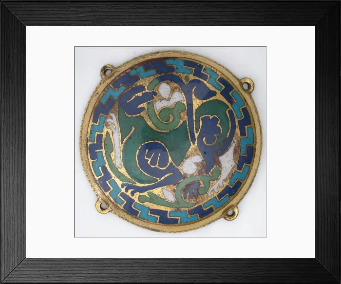 Framed Print : Quadruped (one of five medallions from a coffret), French, ca. 1110-30. Creator: Unknown Framed Print : Quadruped (one of five medallions from a coffret), French, ca. 1110-30. Creator: Unknown