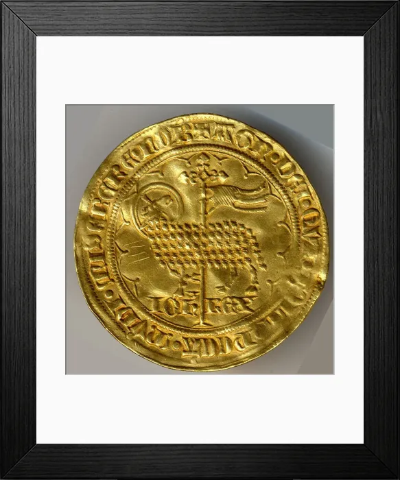 Framed Print : Mouton of Jean the Good, French, 1350-64. Creator: Unknown Framed Print : Mouton of Jean the Good, French, 1350-64. Creator: Unknown