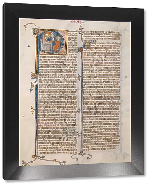 Manuscript Leaf with the Opening of the Epistle of Saint Paul to the Ephesians, French
