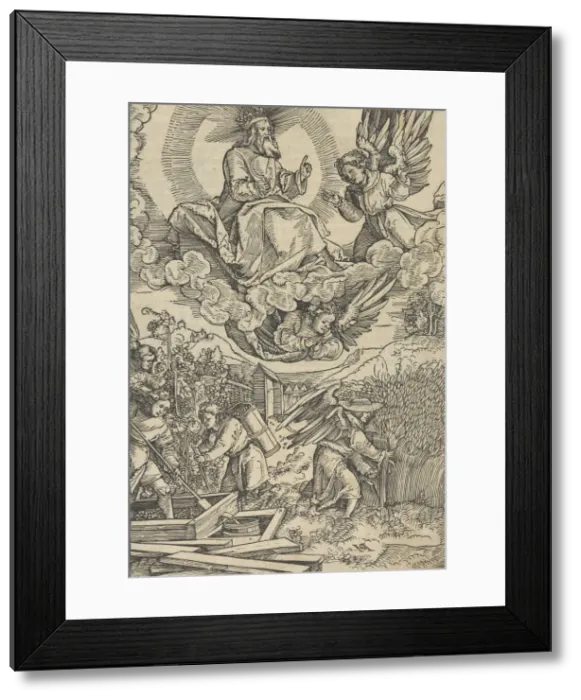 Framed Print : The Harvest and the Wine-Press of Blood. Creator: Hans Schaufelein the Elder Framed Print : The Harvest and the Wine-Press of Blood. Creator: Hans Schaufelein the Elder