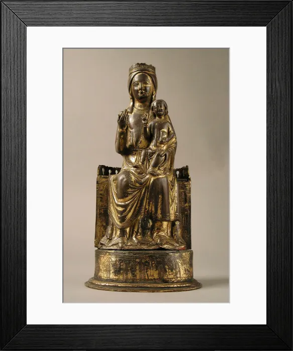 Framed Print : Virgin and Child, French, ca. 1300. Creator: Unknown Framed Print : Virgin and Child, French, ca. 1300. Creator: Unknown