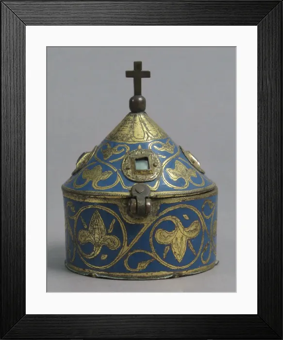 Framed Print : Pyx, French, 13th century. Creator: Unknown Framed Print : Pyx, French, 13th century. Creator: Unknown