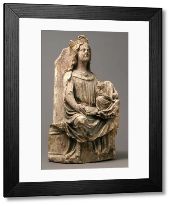 Framed Print : Virgin and Child, French or German, ca. 1220-30. Creator: Unknown Framed Print : Virgin and Child, French or German, ca. 1220-30. Creator: Unknown