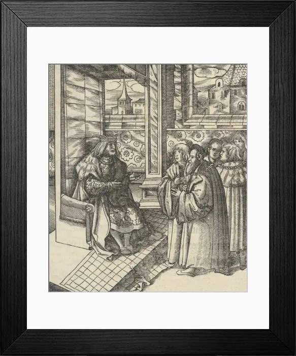 Framed Print : [Der Theuerdank]. Die geverlicheiten und eines teils der geschichten des loblichen