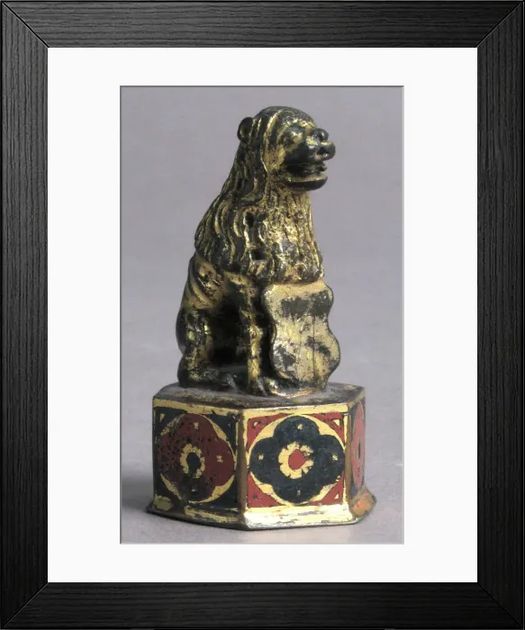 Framed Print : Seal, French or Italian, 14th century. Creator: Unknown Framed Print : Seal, French or Italian, 14th century. Creator: Unknown