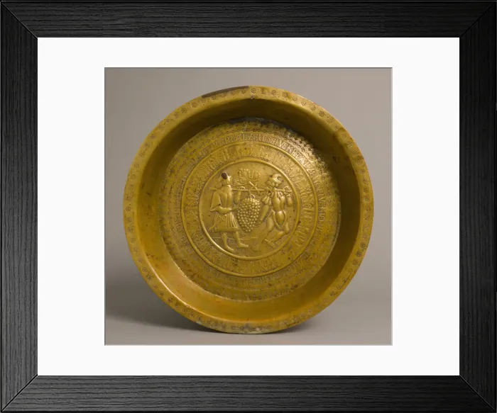 Framed Print : Plate, Joshua and Kaleb, German, ca. 1500. Creator: Unknown Framed Print : Plate, Joshua and Kaleb, German, ca. 1500. Creator: Unknown
