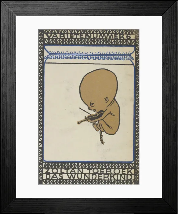 Framed Print : Vaudeville Act 6: Zoltan Toeroek, Child Prodigy (Varietenummer 6: Zoltan Toeroek, Das Wünd... 1907. Creator: Moritz Jung) Framed Print : Vaudeville Act 6: Zoltan Toeroek, Child Prodigy (Varietenummer 6: Zoltan Toeroek, Das Wünd... 1907. Creator: Moritz Jung)