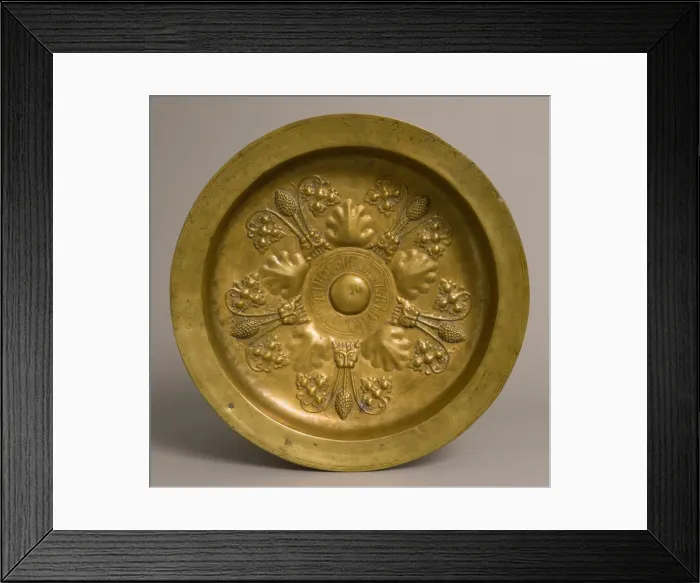 Framed Print : Plate, German, late 15th century. Creator: Unknown Framed Print : Plate, German, late 15th century. Creator: Unknown
