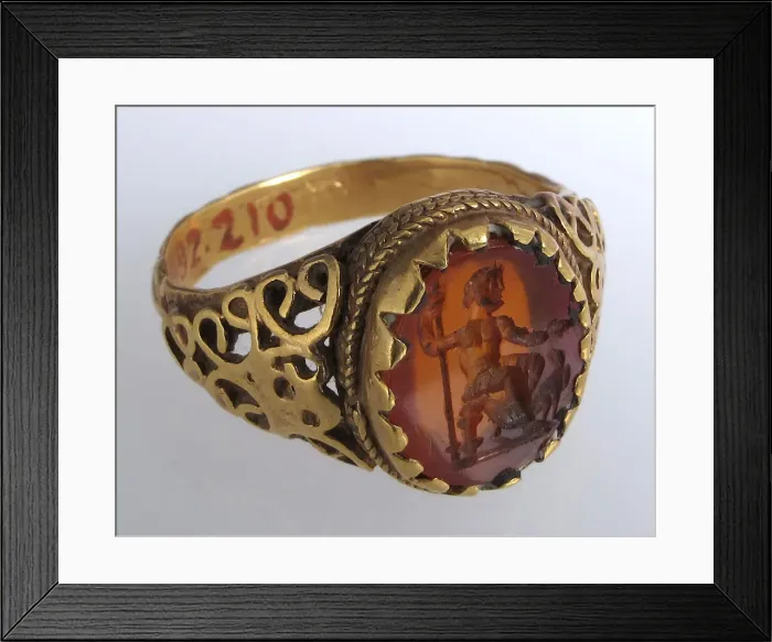 Framed Print : Finger Ring, East Germanic, 3rd century. Creator: Unknown Framed Print : Finger Ring, East Germanic, 3rd century. Creator: Unknown