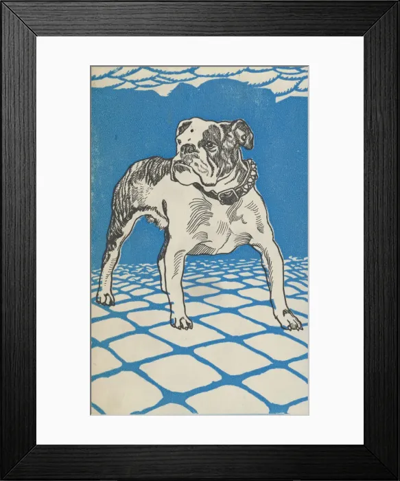 Framed Print : Bulldog, 1912. Creator: Moritz Jung Framed Print : Bulldog, 1912. Creator: Moritz Jung
