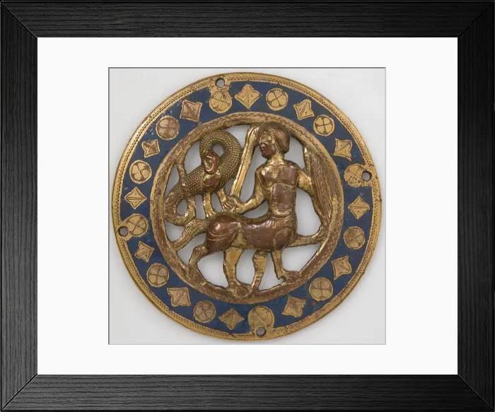 Framed Print : Medallion, French, 13th century (before 1227). Creator: Unknown Framed Print : Medallion, French, 13th century (before 1227). Creator: Unknown