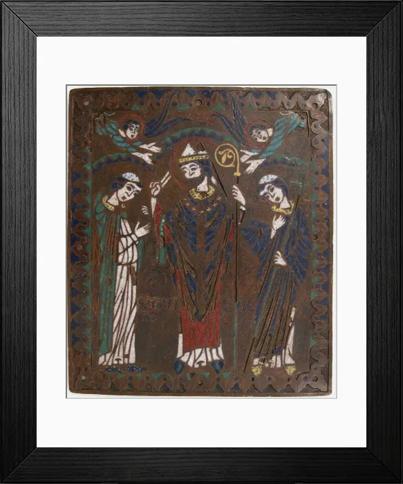 Framed Print : Plaque with Saint William of Bourges, French, ca. 1218-25. Creator: Unknown Framed Print : Plaque with Saint William of Bourges, French, ca. 1218-25. Creator: Unknown