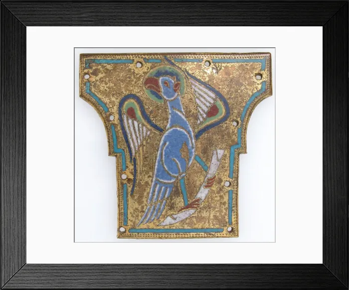 Framed Print : Cross Terminal, French, 12th century. Creator: Unknown Framed Print : Cross Terminal, French, 12th century. Creator: Unknown