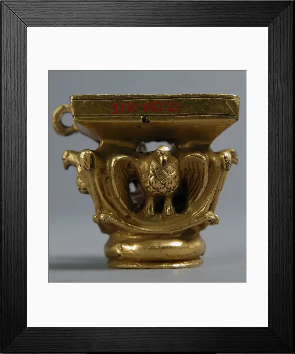 Framed Print : Capital from a Reliquary Shrine, German, 1175-1200. Creator: Unknown Framed Print : Capital from a Reliquary Shrine, German, 1175-1200. Creator: Unknown