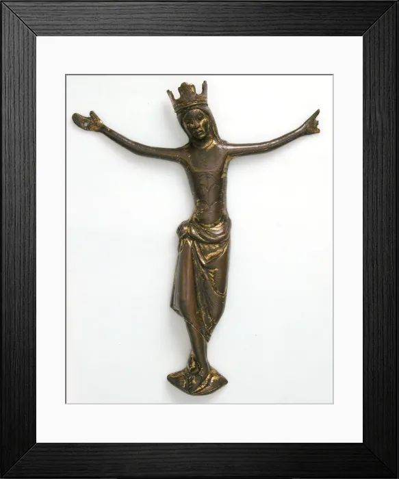 Framed Print : Crucified Christ, French, mid-13th century. Creator: Unknown Framed Print : Crucified Christ, French, mid-13th century. Creator: Unknown