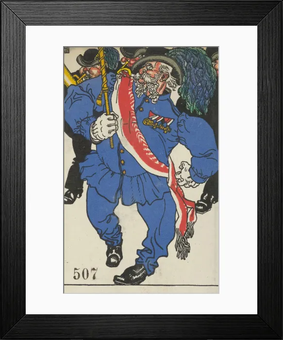 Framed Print : Consecration of the Colors (Fahnenweihe), 1911. Creator: Moritz Jung Framed Print : Consecration of the Colors (Fahnenweihe), 1911. Creator: Moritz Jung