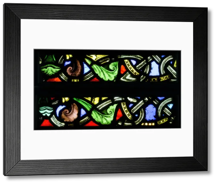 Framed Print : Foliate Border Section, French, ca. 1140-44. Creator: Unknown Framed Print : Foliate Border Section, French, ca. 1140-44. Creator: Unknown