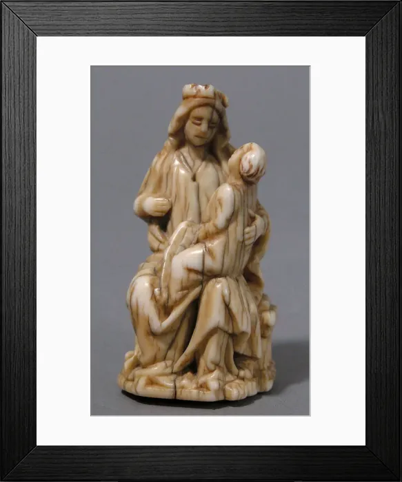 Framed Print : Virgin and Child, French, ca. 1400. Creator: Unknown Framed Print : Virgin and Child, French, ca. 1400. Creator: Unknown