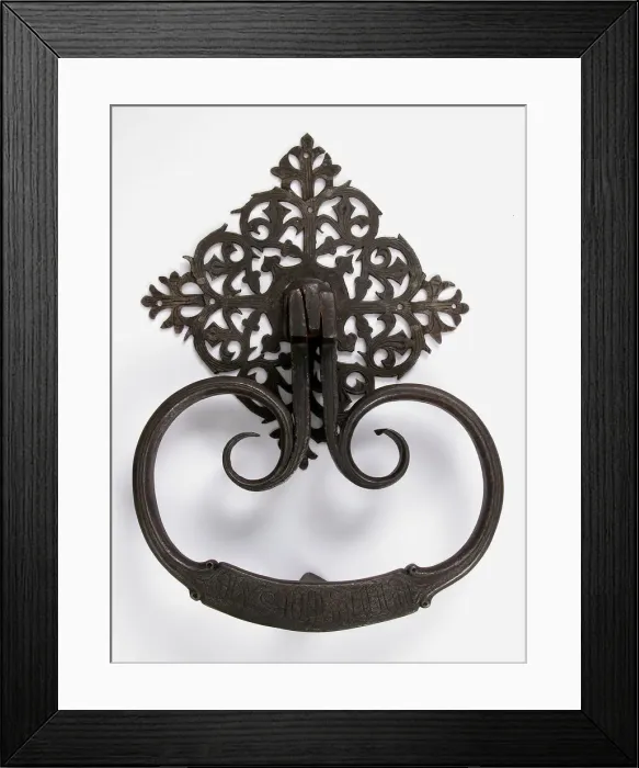 Framed Print : Door knocker, German, 15th century. Creator: Unknown Framed Print : Door knocker, German, 15th century. Creator: Unknown