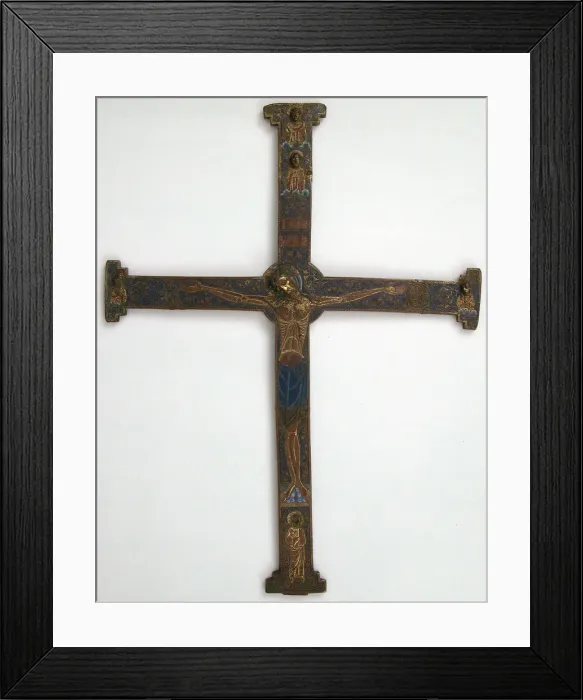 Framed Print : Cross, French, ca. 1180. Creator: Unknown