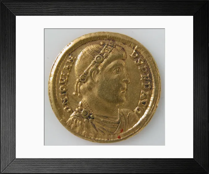 Framed Print : Solidus, Byzantine, 363-364. Creator: Unknown Framed Print : Solidus, Byzantine, 363-364. Creator: Unknown