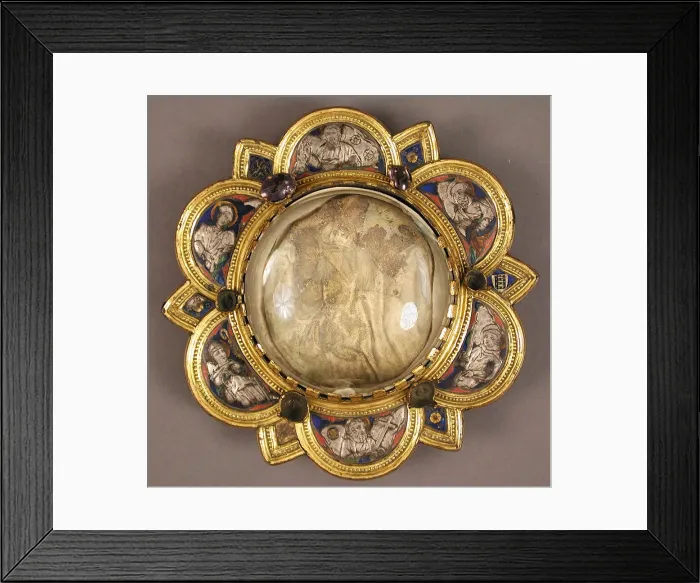 Framed Print : Morse with Saint Francis Receiving the Stigmata, Italian, mid-14th century Framed Print : Morse with Saint Francis Receiving the Stigmata, Italian, mid-14th century