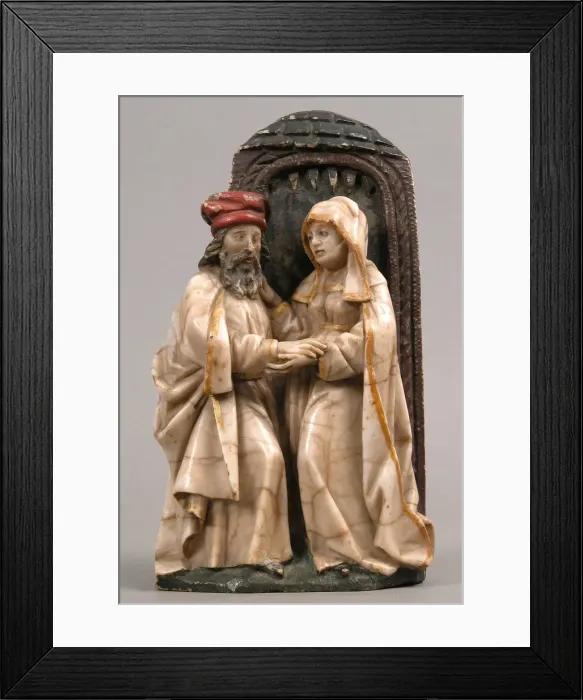 Framed Print : Saint Anna and Saint Joachim, German, ca. 1430-50. Creator: Unknown Framed Print : Saint Anna and Saint Joachim, German, ca. 1430-50. Creator: Unknown