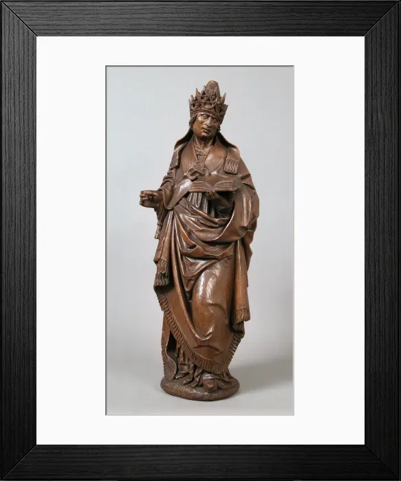 Framed Print : Saint Gregory as Pope, German, ca. 1500. Creator: Unknown Framed Print : Saint Gregory as Pope, German, ca. 1500. Creator: Unknown