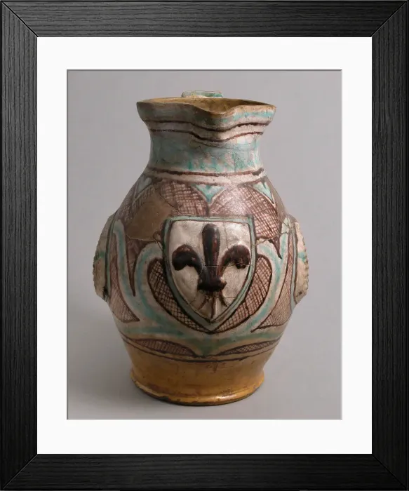 Framed Print : Jug, Italian, late 14th-early 15th century. Creator: Unknown Framed Print : Jug, Italian, late 14th-early 15th century. Creator: Unknown