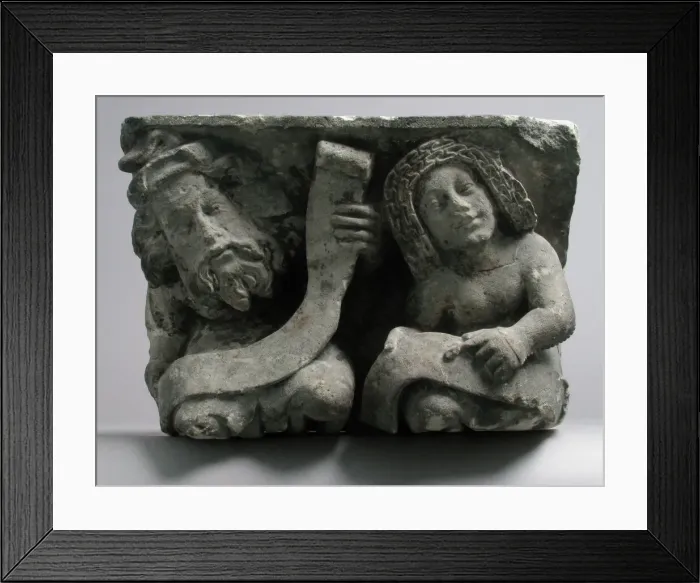 Framed Print : Corbel, German or South Netherlandish, early 15th century. Creator: Unknown Framed Print : Corbel, German or South Netherlandish, early 15th century. Creator: Unknown