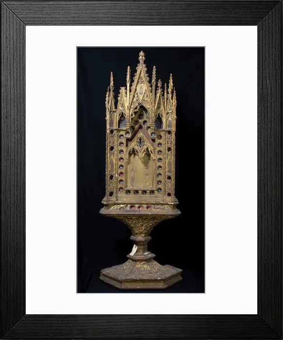 Framed Print : Reliquary, Italian, 14th century. Creator: Unknown Framed Print : Reliquary, Italian, 14th century. Creator: Unknown