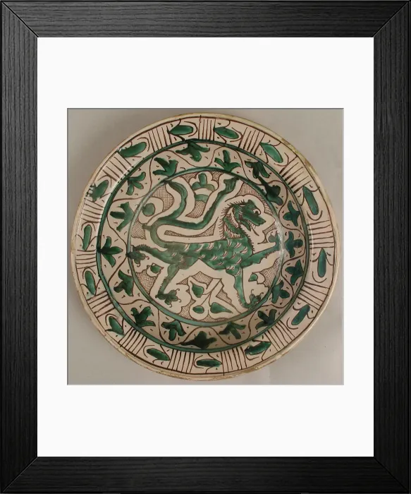 Framed Print : Dish, Italian, early 15th century. Creator: Unknown