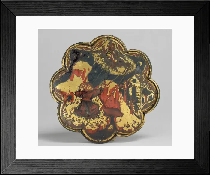 Framed Print : Morse with Saint Francis of Assisi Receiving the Stigmata, Italian, ca. 1300-1350 Framed Print : Morse with Saint Francis of Assisi Receiving the Stigmata, Italian, ca. 1300-1350