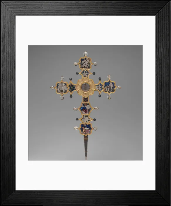 Framed Print : Reliquary Cross, Italian, ca. 1366-1400. Creator: Unknown Framed Print : Reliquary Cross, Italian, ca. 1366-1400. Creator: Unknown