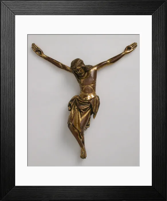 Framed Print : Crucified Christ, Italian, second half 14th century. Creator: Unknown Framed Print : Crucified Christ, Italian, second half 14th century. Creator: Unknown