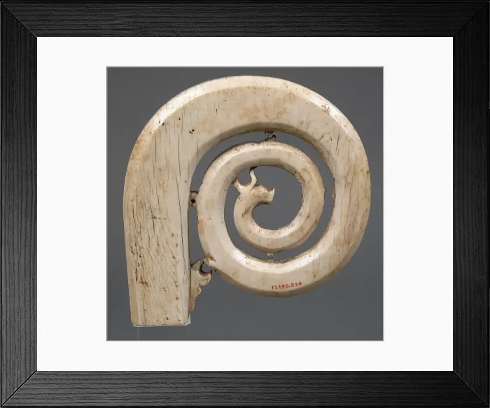 Framed Print : Crozier Head, Italian, 12th-13th century. Creator: Unknown Framed Print : Crozier Head, Italian, 12th-13th century. Creator: Unknown