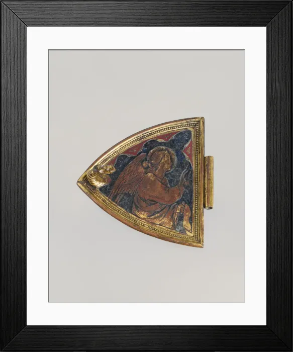 Framed Print : Angel from the Lid of an Incense Boat, Italian, ca. 1325-50. Creator: Unknown Framed Print : Angel from the Lid of an Incense Boat, Italian, ca. 1325-50. Creator: Unknown
