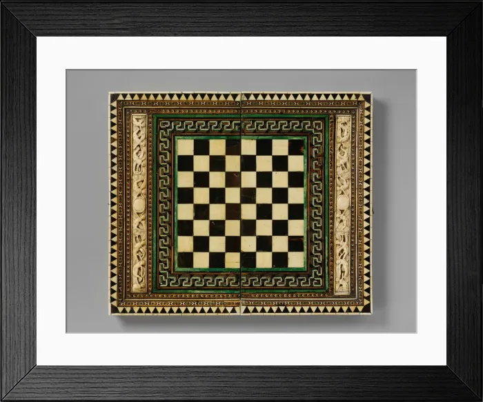 Framed Print : Game Board, Italian, 15th century. Creator: Unknown Framed Print : Game Board, Italian, 15th century. Creator: Unknown