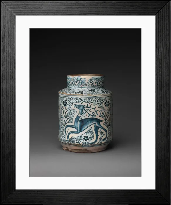 Framed Print : Pharmacy Jar, Italian, 1400s. Creator: Unknown Framed Print : Pharmacy Jar, Italian, 1400s. Creator: Unknown