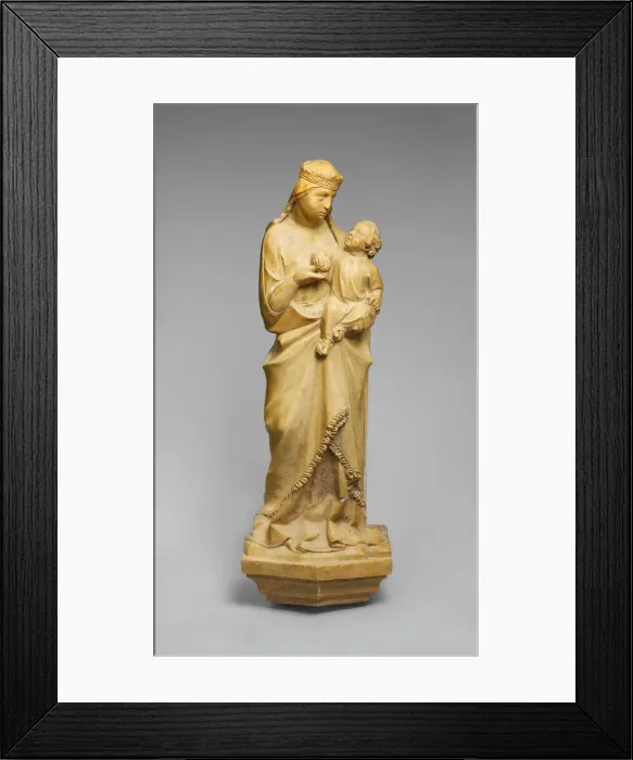 Framed Print : Standing Virgin and Child, Italian, probably early 20th century (late 13th century style) Framed Print : Standing Virgin and Child, Italian, probably early 20th century (late 13th century style)