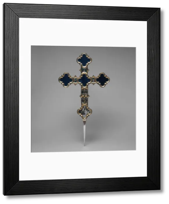 Framed Print : Processional Cross, Italian, 15th century. Creator: Unknown Framed Print : Processional Cross, Italian, 15th century. Creator: Unknown