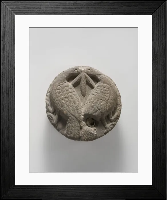 Framed Print : Decorative Roundel, Italian, 12th-13th century. Creator: Unknown Framed Print : Decorative Roundel, Italian, 12th-13th century. Creator: Unknown