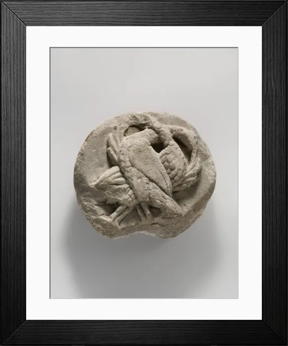 Framed Print : Decorative Roundel, Italian, 12th-13th century. Creator: Unknown Framed Print : Decorative Roundel, Italian, 12th-13th century. Creator: Unknown