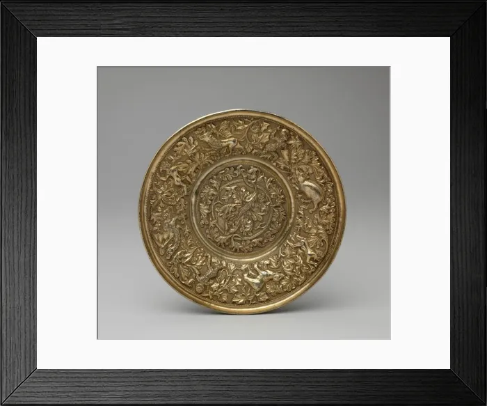 Framed Print : Plate, Italian or Portuguese, ca. 1500-1525. Creator: Unknown Framed Print : Plate, Italian or Portuguese, ca. 1500-1525. Creator: Unknown